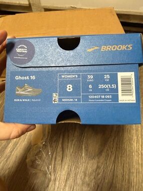 Brooks Ghost 16 Women’s Running Shoes - Ebony/Lavender/Copper